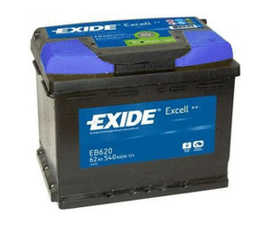 Аккумулятор EXIDE EXCELL 12V 62AH 540A ETN 0(R+) B13 242x175x190mm 15.56kg