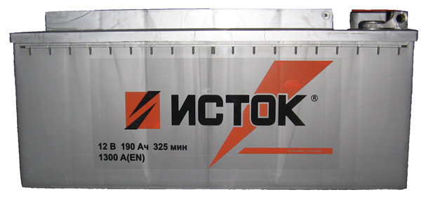 Батарея аккумуляторная 190А/ч 1250А 12В прямая полярн. стандартные клеммы