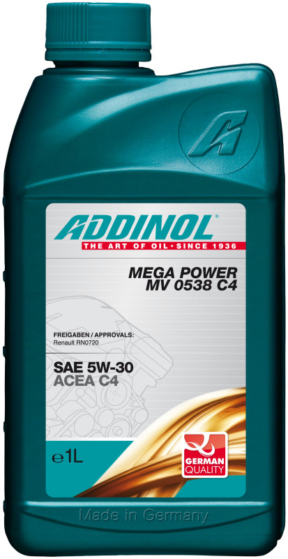 Моторное масло ADDINOL Mega Power MV 0538 C4 1л 