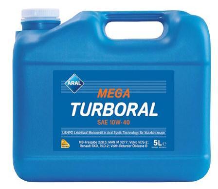 Моторное масло ARAL Mega Turboral 10W-40 5л 