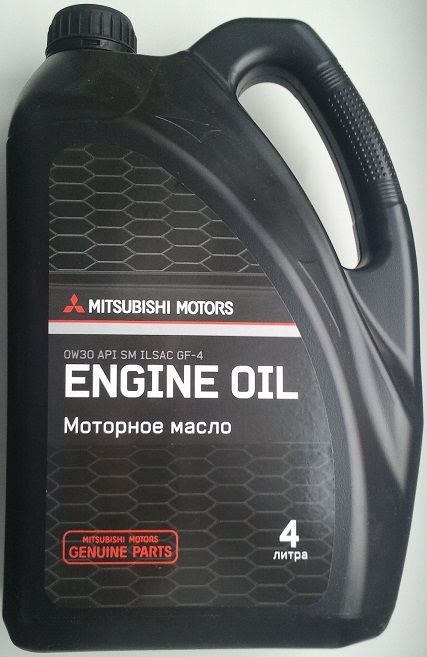 Моторное масло MITSUBISHI ENGINE OIL 0W-30 4л 
