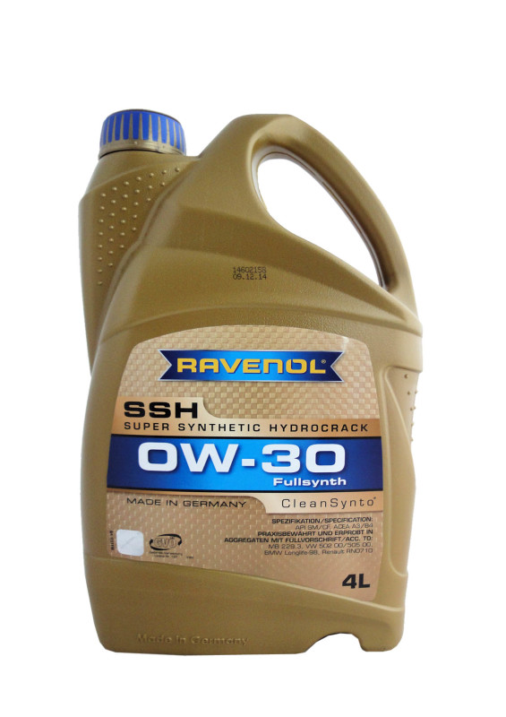 Моторное масло Ravenol Super Synthetic Hydrocrack SSH 4л 