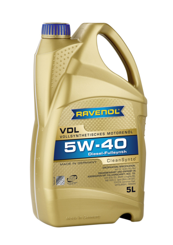 Моторное масло Ravenol VDL 5W-40 5л 