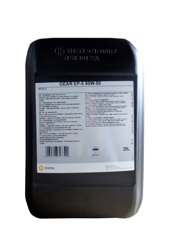 Масло трансм. МКПП Минеральное, 80W-90 GL-5 20л