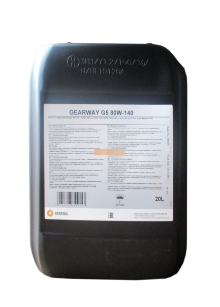 Масло трансм. МКПП Минеральное, 80W-140 GL-5 20л